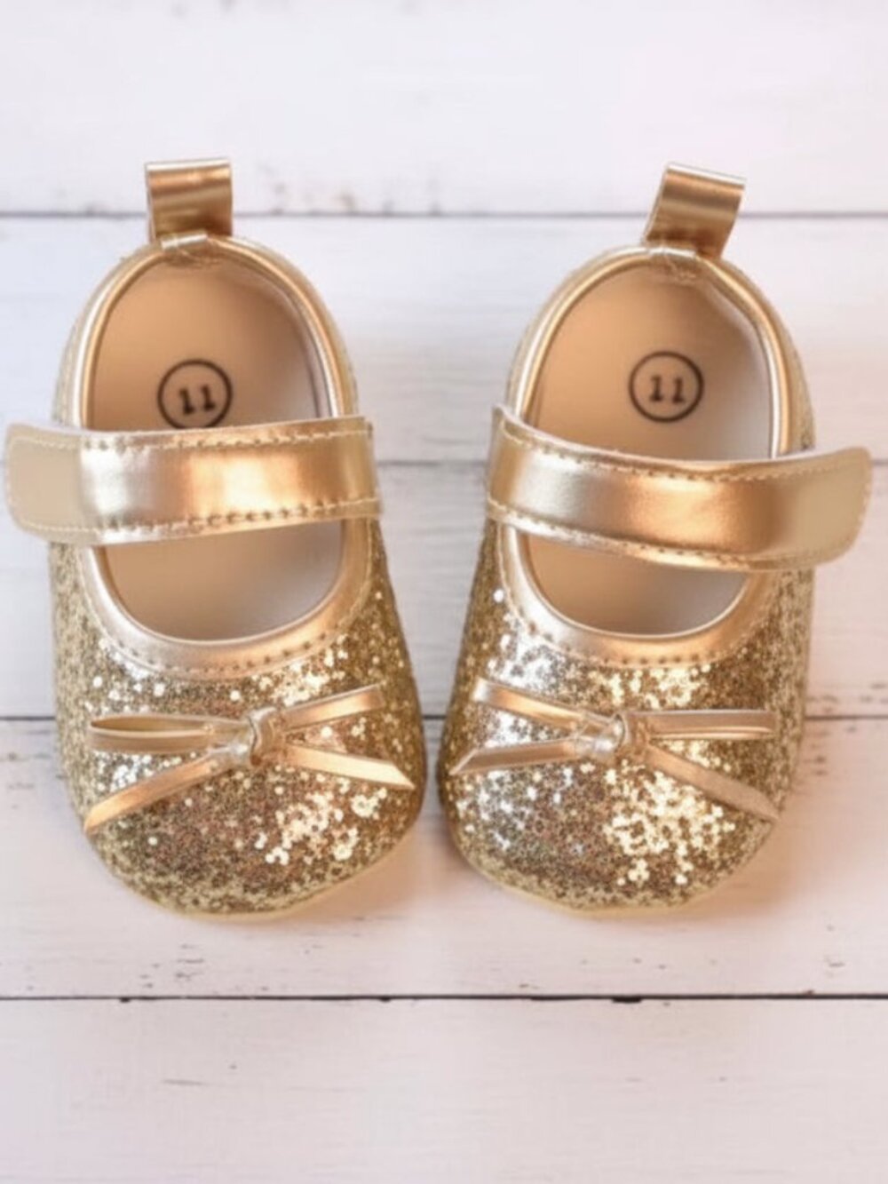 Gold Sequin Baby Shoes, Walkers, NWT, holiday